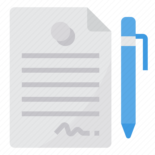 Contract, document, paper, signs, sheet icon - Download on Iconfinder