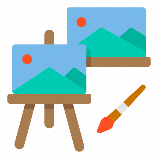 Painting, frame, paint, brush, art, landscape icon - Download on Iconfinder