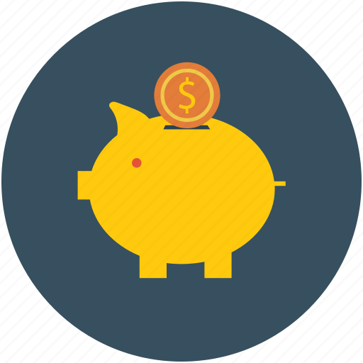 Coins, dollar sign, money, piggy, piggy bank, save, savings icon - Download on Iconfinder