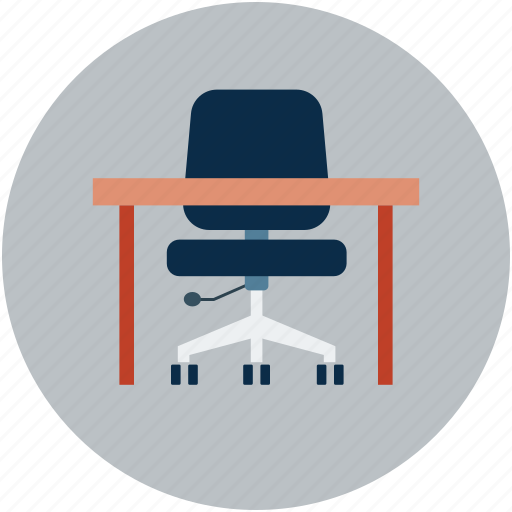 Armchair, chair, chair and table, school table, study table, swivel icon - Download on Iconfinder