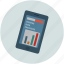 business analyst online, graph, graph on mobile, pie chart, report 