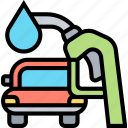 pump, nozzles, car, gas, station