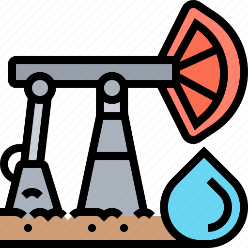 Oil, production, derricks, crude, petroleum icon - Download on Iconfinder
