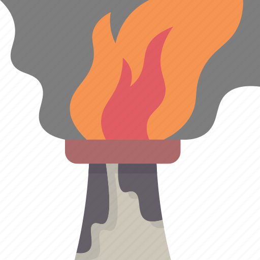 Gas, flare, petroleum, chimney, plant icon - Download on Iconfinder