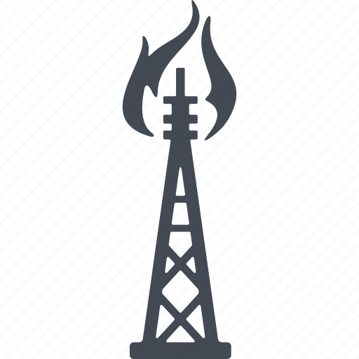 Oil and gas, oil derrick, extraction of oil, oil rig icon - Download on Iconfinder