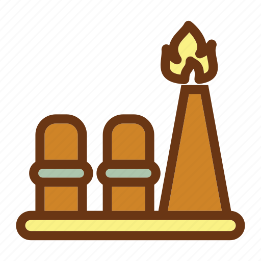 Energy, factory, fire, gas, industry, oil, petrol icon - Download on Iconfinder