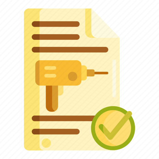 Drilling, drilling permit, permit icon - Download on Iconfinder