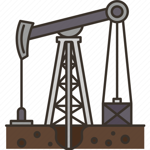 Oil, drilling, rig, pumping, machine icon - Download on Iconfinder