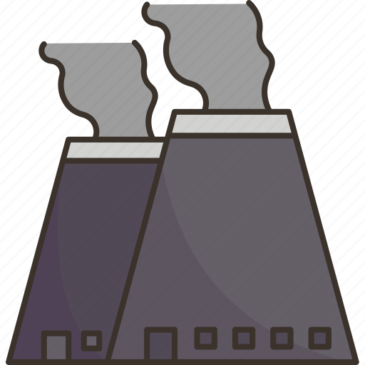 Oil, refinery, plant, smoky, chimneystack icon - Download on Iconfinder