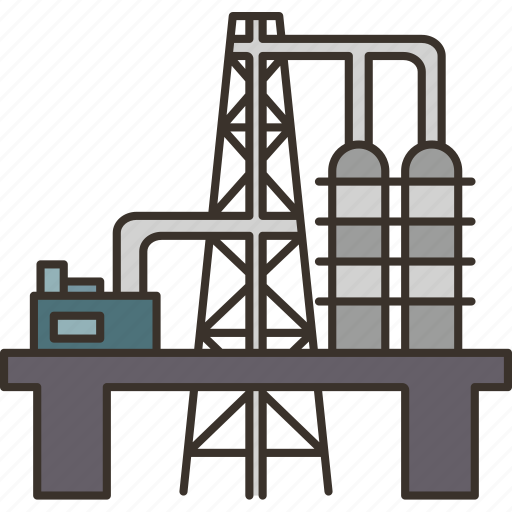Refinery, petroleum, manufacturing, industry, building icon - Download on Iconfinder