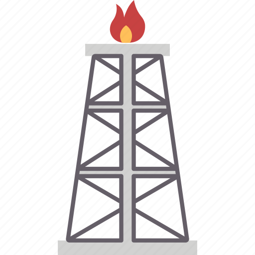 Drilling, rig, tower, petroleum, industrial icon - Download on Iconfinder