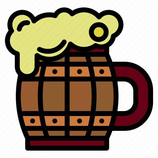 Woodmug, beer, beermug, alcohol, pintofbeer icon - Download on Iconfinder