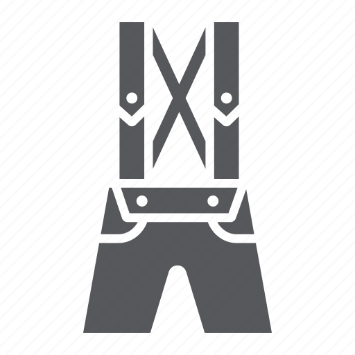 Clothes, leather, lederhosen, traditional, trousers icon - Download on Iconfinder