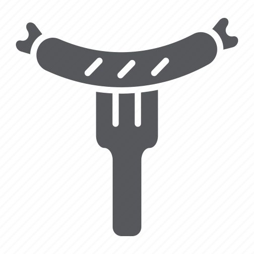 Barbecue, beef, food, fork, grilled, meat, sausage icon - Download on Iconfinder