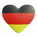 oktoberfest, flag, germany, heart, symbol, country, love 