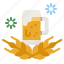 beer, pub, mug, garland, party 