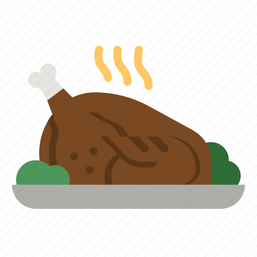 Chicken, roast, turkey, leg, food icon - Download on Iconfinder