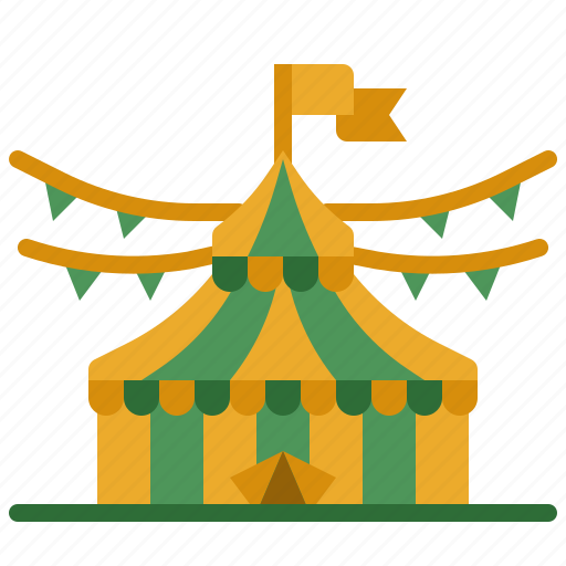 Tent, entertaining, leisure, circus, entertainment icon - Download on Iconfinder