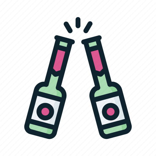 Bottle, champagne, cheers, party, beer icon - Download on Iconfinder