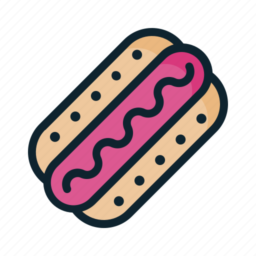 Fast, food, hot, dog, sausage, wiener icon - Download on Iconfinder