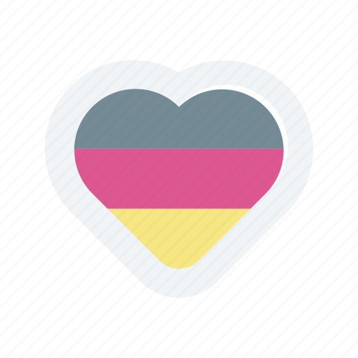Flag, heart, germany, love, nation icon - Download on Iconfinder