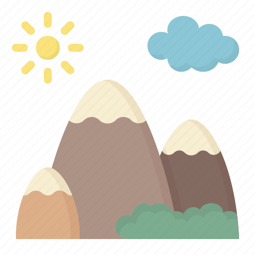 Mountains, mountain, sun, view, landscape, nature icon - Download on Iconfinder