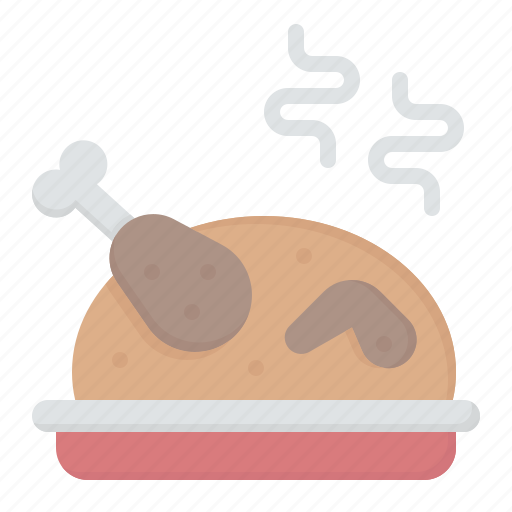 Roast, chicken, meat, meal, food and restaurant icon - Download on Iconfinder