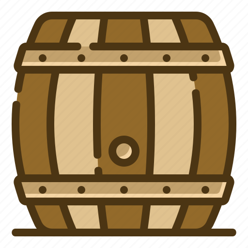 Barrel, food, and, restaurant, cask, pub, water icon - Download on Iconfinder