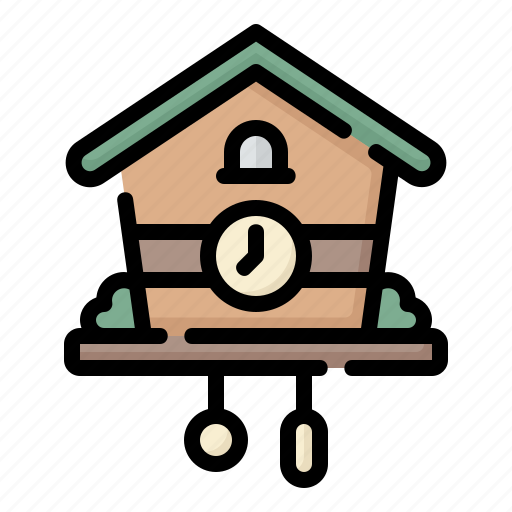 Decoration, furniture, household, adornment, ornament, time and date, cuckoo clock icon - Download on Iconfinder