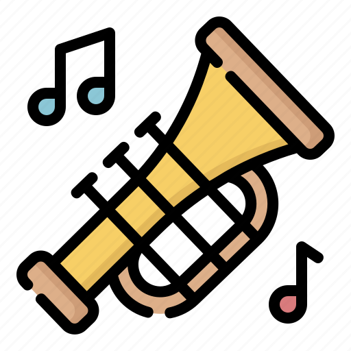 Trumpet, wind, instrument, musical, orchestra, music and multimedia icon - Download on Iconfinder
