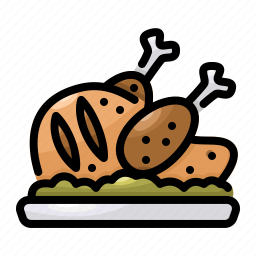 Chicken, poultry, food, meat, animal, dinner, meal icon - Download on Iconfinder