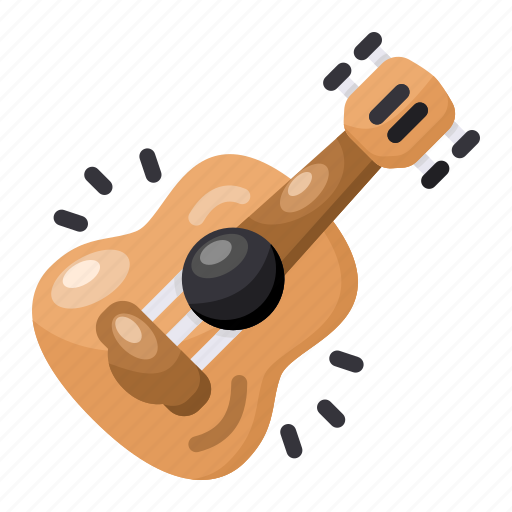 Acoustic guitar, musical instrument, music, guitar, melody, strings, wooden icon - Download on Iconfinder