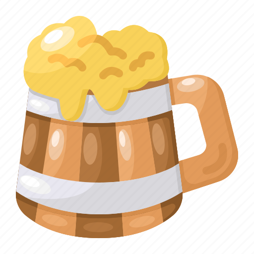 Mug, wooden, cup, drinkware, beverage, beer, traditional icon - Download on Iconfinder
