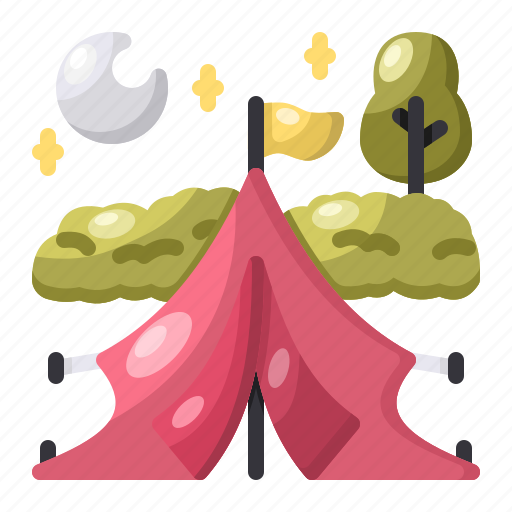 Tent, camping, outdoor, shelter, camp, canvas, canopy icon - Download on Iconfinder