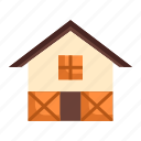 building, cage, estate, home, house, property, warehouse
