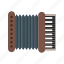 accordion, instrument, keyboard, music, musical, musician, red 