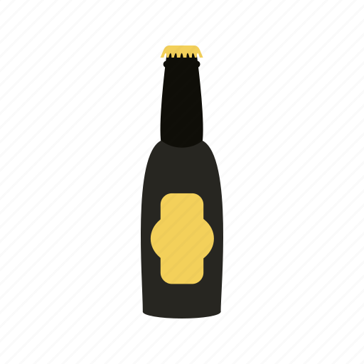 Alcohol, beer, bottle, brown, glass, white icon - Download on Iconfinder