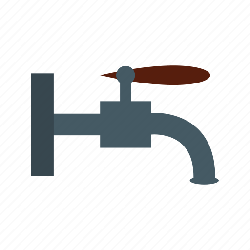 Faucet, metal, pipe, stream, tap, water, white icon - Download on Iconfinder