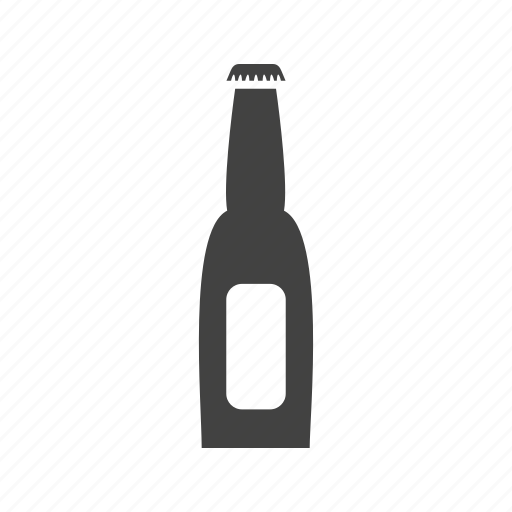 Alcohol, beer, bottle, brown, glass, white icon - Download on Iconfinder
