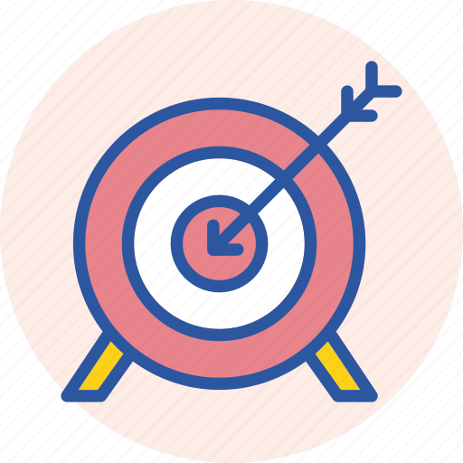 Archery, arrow, bullseye, games, goal, olympics, target icon - Download on Iconfinder