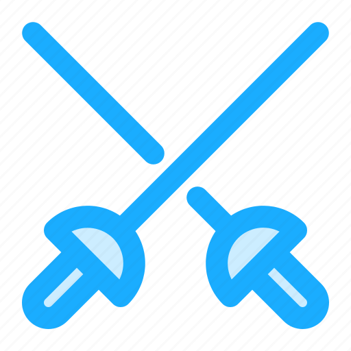 Olympics, sport, competition, fencing, swords, combat, duel icon - Download on Iconfinder
