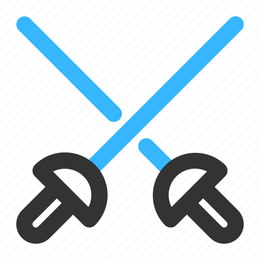 Olympics, sport, competition, fencing, swords, combat, duel icon - Download on Iconfinder
