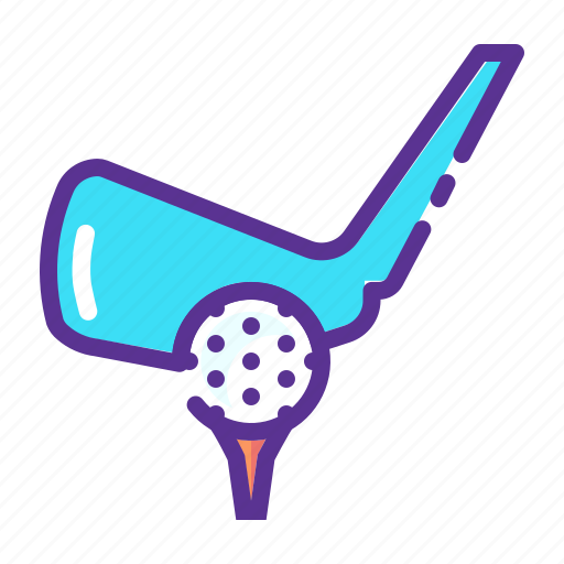 Ball, games, golf, hit, olympics, sports, tee icon - Download on Iconfinder