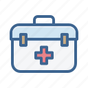 aid, box, doctor, first, healthcare, medical, medikit
