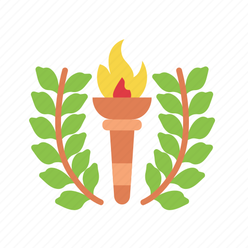 - olympic torch, torch, flame, olympic, vintage-torch, olympic-flame, fire icon - Download on Iconfinder