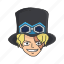 anime, cartoons, fictional character, one piece, pirate, pirate commander, sabo 