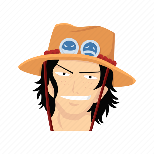 Ace, anime, cartoons, fictional character, one piece, pirate, pirate adventurer icon - Download on Iconfinder