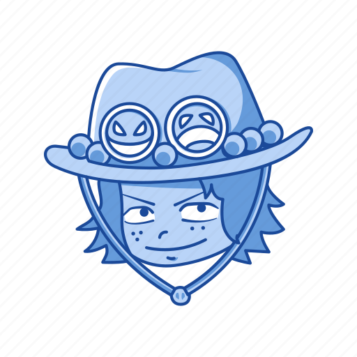 Ace, anime, cartoons, fictional character, one piece, pirate, portgas d.ace icon - Download on Iconfinder