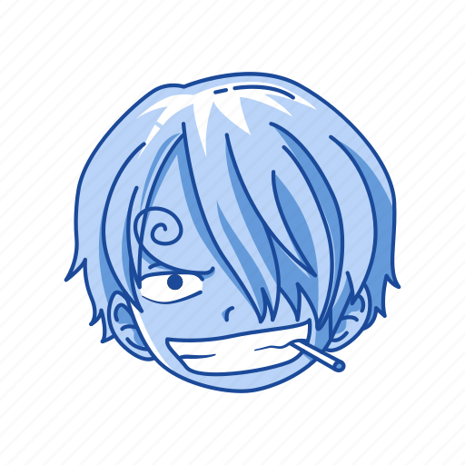 Anime, cartoons, fictional character, one piece, pirate, sanji, straw hat pirates icon - Download on Iconfinder