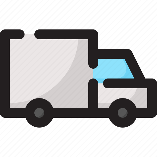 Courier, delivery, fast, shipping, transport, truck, vehicle icon - Download on Iconfinder